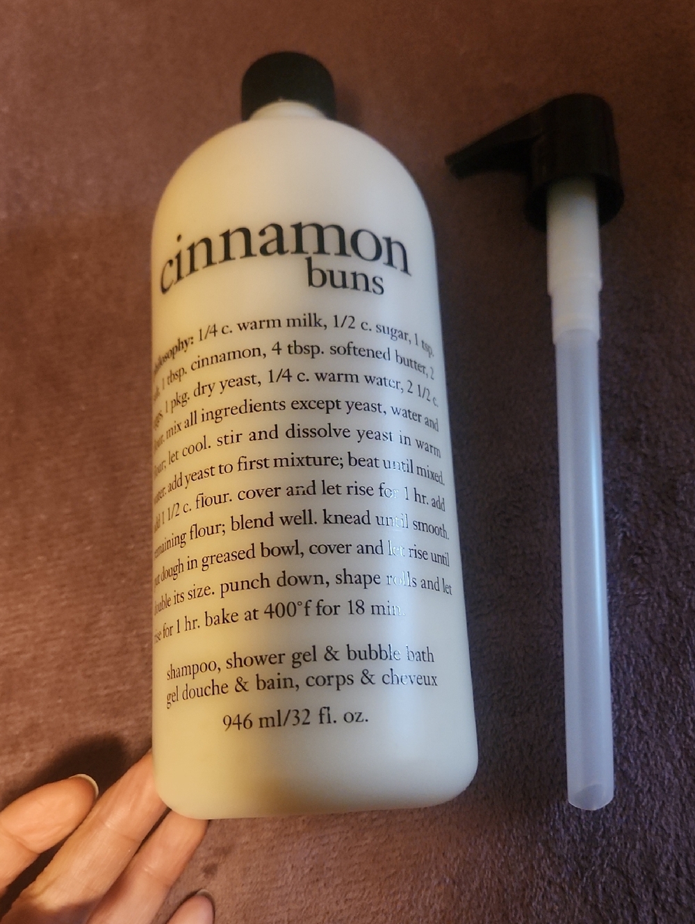"NEW factory sealed"!!! Philosophy Cinnamon Buns Body Wash W/pump